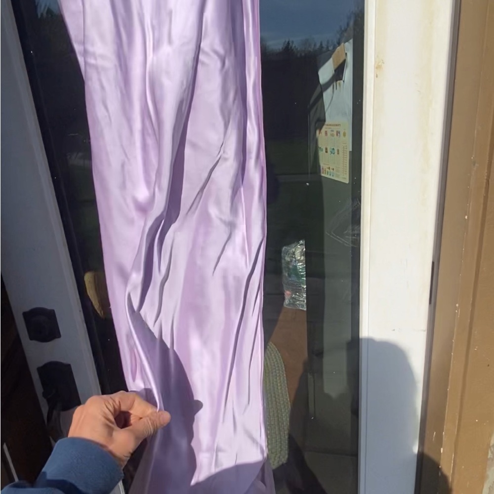 Helmut Lang Lavender Satin Maxi Dress - Picture 7 of 8